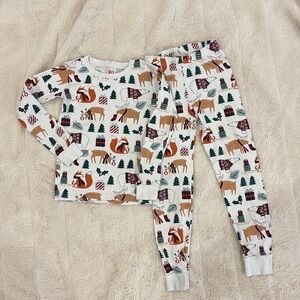 Children’s place pyjama set winter woodland themed size youth 8